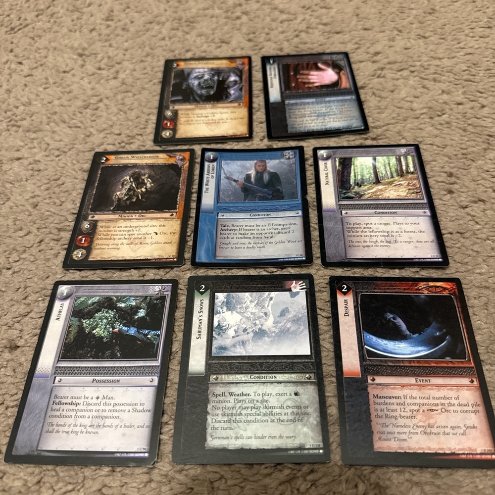 Lord of the Rings Trading Card Lot